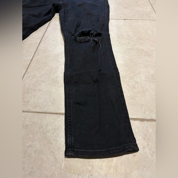 Men’s HnM skinny cropped ripped jeans size 36 colour black - Picture 3 of 10